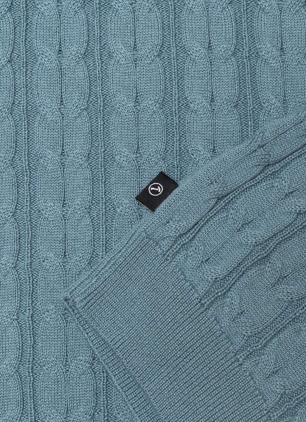Short Sleeve Ribbed Cable Knit Polo — 3-Button Collar, Cotton-Modal Blend, Soft Touch