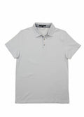 Pebble Jacquard Stretch Polo — Metal-Rimmed Buttons, Tonal Inner Yoke, Bungee Locker Loop
