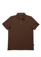 Short Sleeve Stretch Polo — Soft Textured Fabric, Metal-Rimmed Buttons, All-Day Comfort