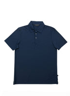 Short Sleeve Stretch Polo — Soft Textured Fabric, Metal-Rimmed Buttons, All-Day Comfort