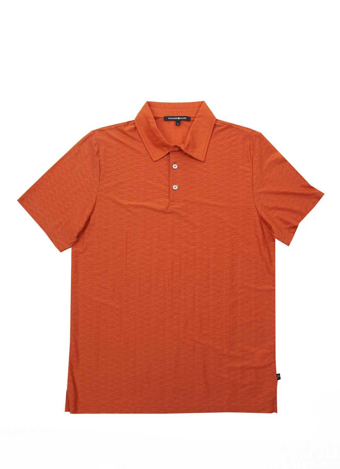 Short Sleeve Stretch Polo — Soft Textured Fabric, Metal-Rimmed Buttons, All-Day Comfort