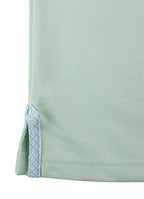 Short Sleeve Polyester Tech Knit Polo — Pique Knit Collar & Cuff, Tonal Yoke, Metal Buttons