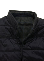 Reversible Vest — Black Exterior, Zippered Pockets, Interior Pockets, Metal Snap Buttons