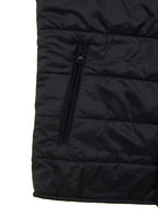 Reversible Vest — Black Exterior, Zippered Pockets, Interior Pockets, Metal Snap Buttons