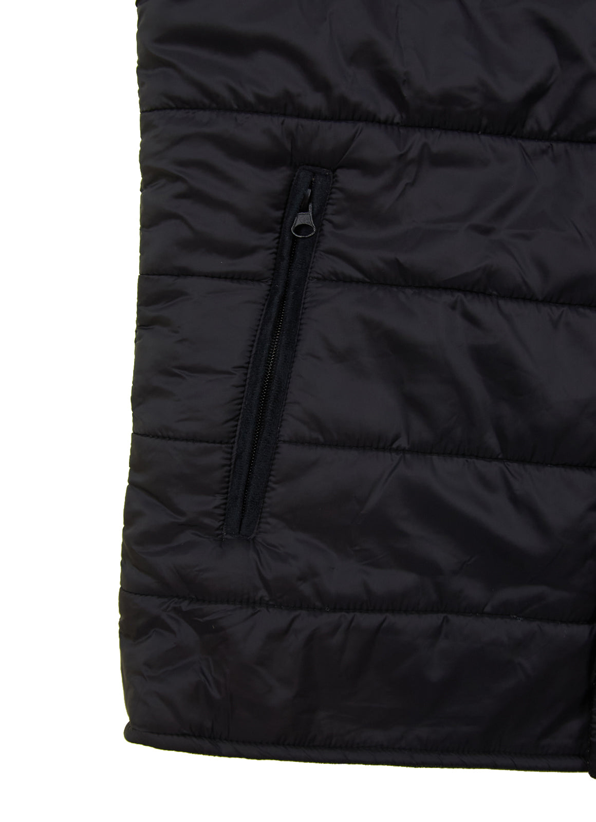 Reversible Vest — Black Exterior, Zippered Pockets, Interior Pockets, Metal Snap Buttons