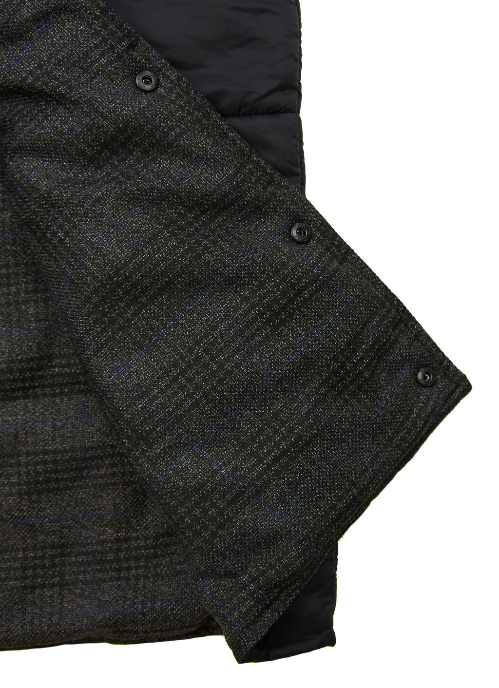 Reversible Vest — Black Exterior, Zippered Pockets, Interior Pockets, Metal Snap Buttons