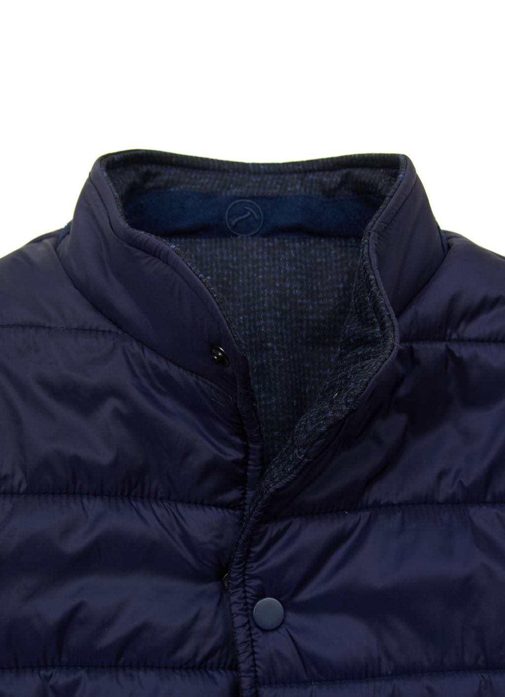 Reversible Vest — Black Exterior, Zippered Pockets, Interior Pockets, Metal Snap Buttons