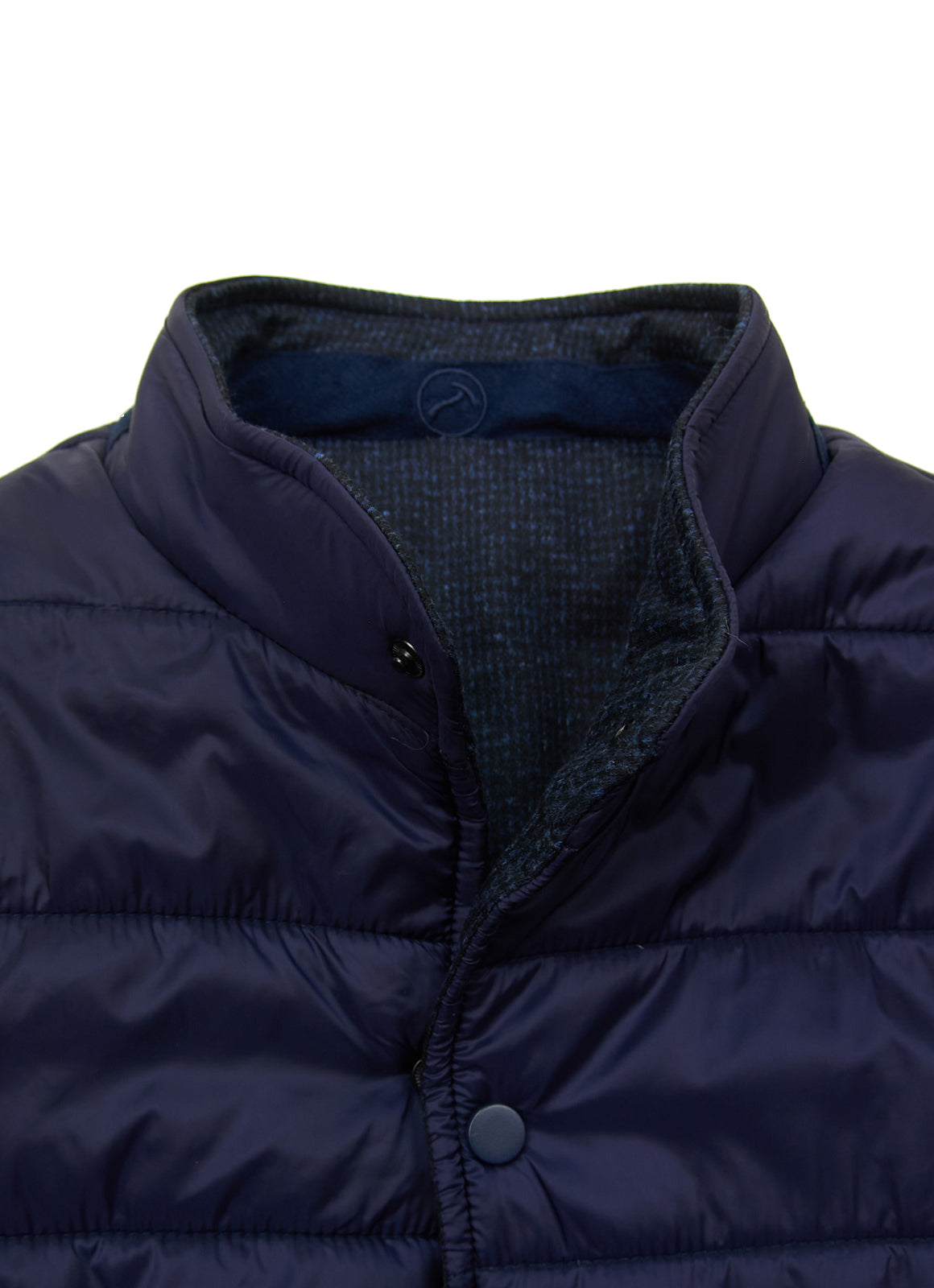 Reversible Vest — Black Exterior, Zippered Pockets, Interior Pockets, Metal Snap Buttons