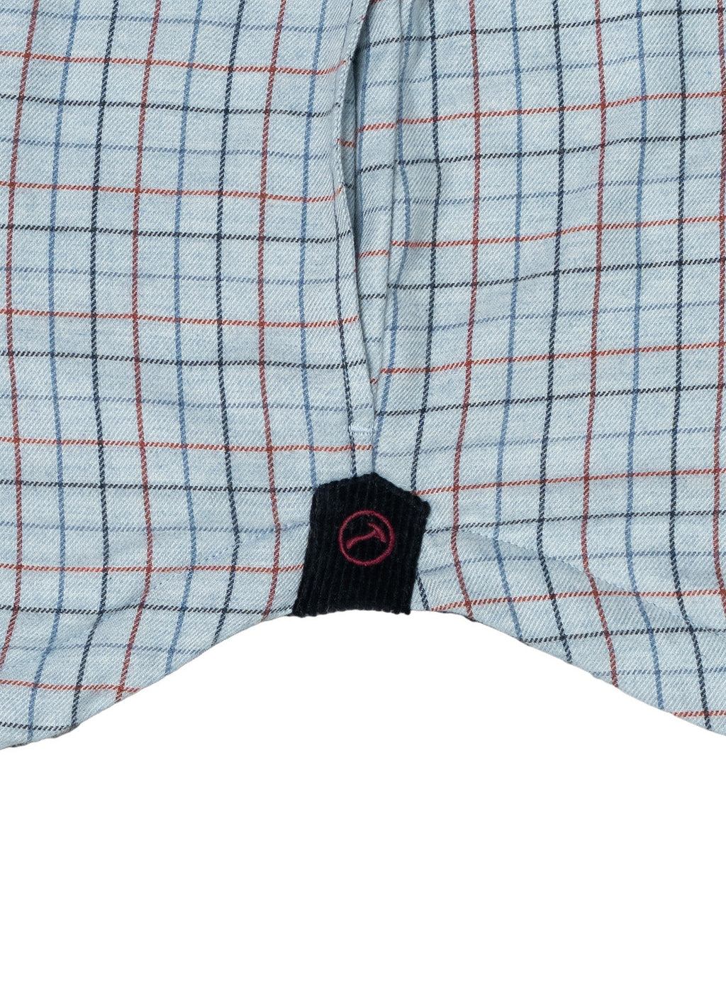 Light Blue Plaid Sherpa-Lined Flannel Jacket — Double Chest Pockets, Cozy Seasonal Layer