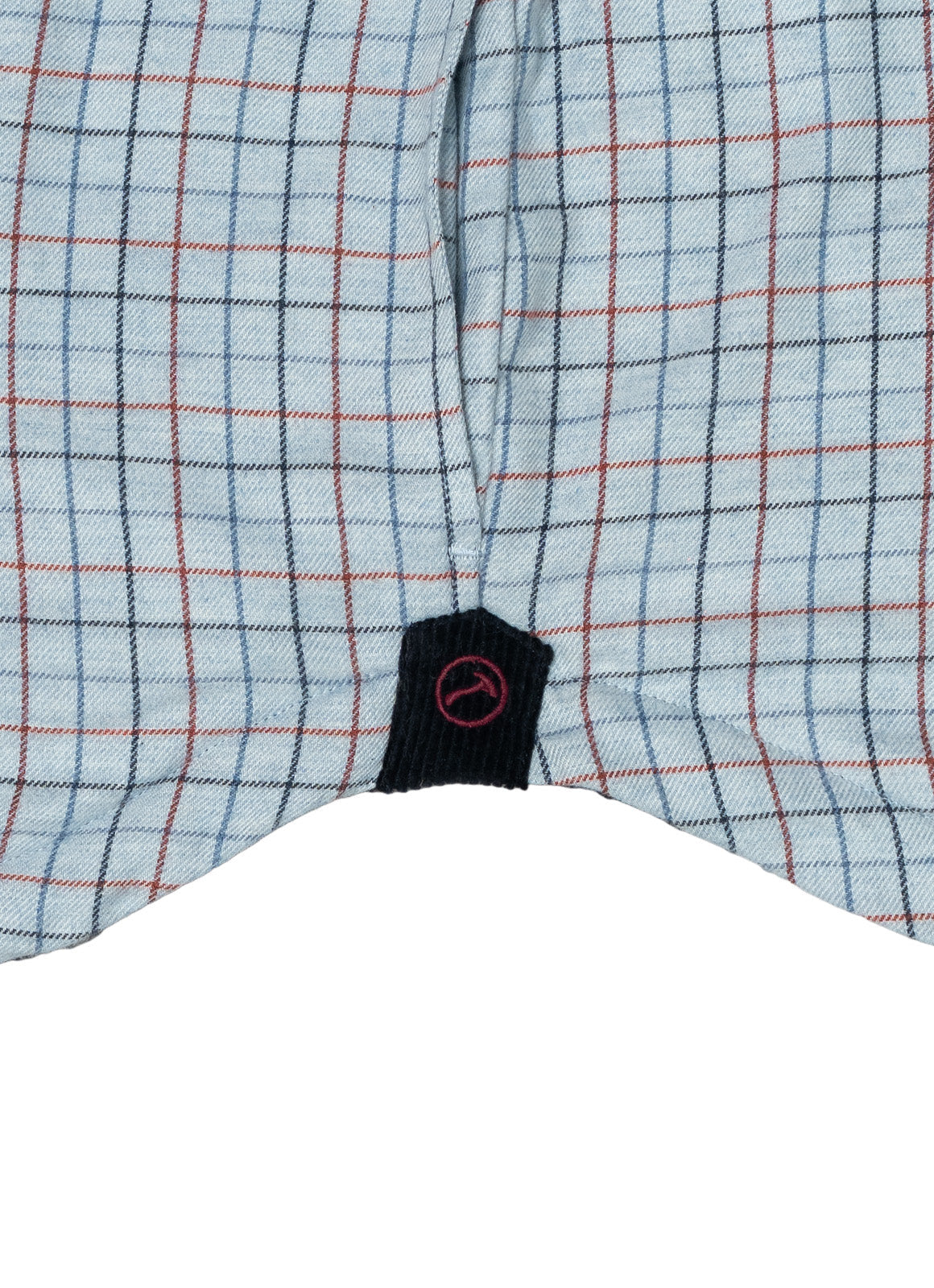 Light Blue Plaid Sherpa-Lined Flannel Jacket — Double Chest Pockets, Cozy Seasonal Layer