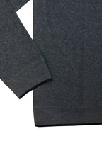 Cotton-Modal Pullover — 3-Button Collar, Chest Pocket, Elastic Waistband & Cuffs