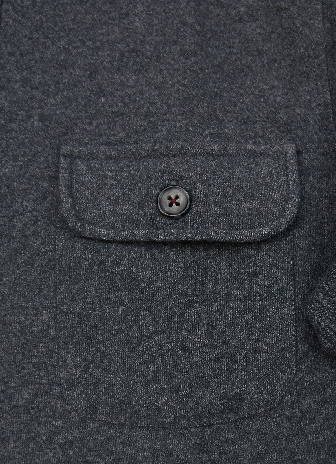 Cotton-Modal Pullover — 3-Button Collar, Chest Pocket, Elastic Waistband & Cuffs