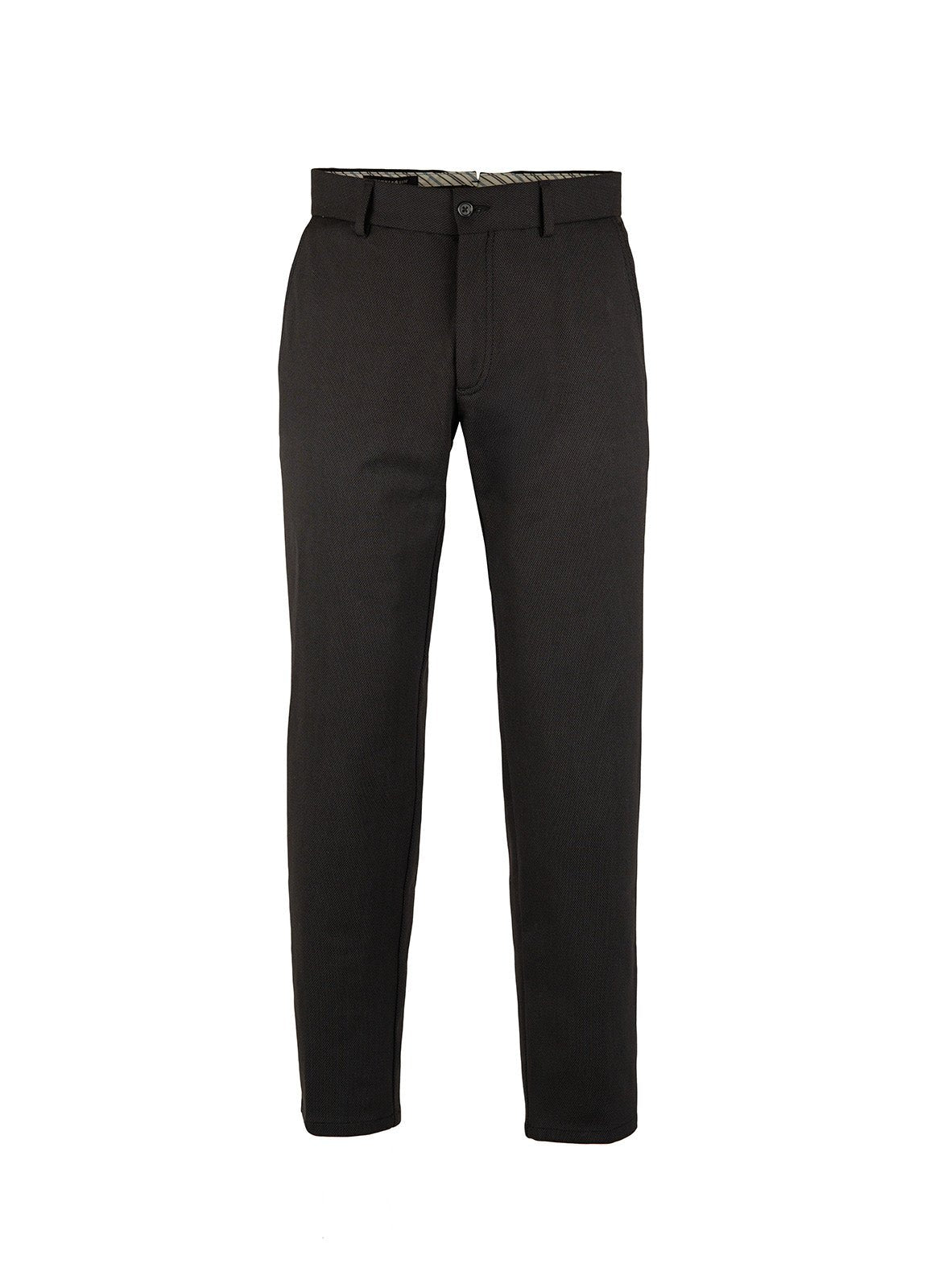 European Stretch Dress Pant — Subtle Stripe, Tailored Silhouette, All-Day Flexibility