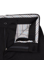 European Stretch Dress Pant — Subtle Stripe, Tailored Silhouette, All-Day Flexibility