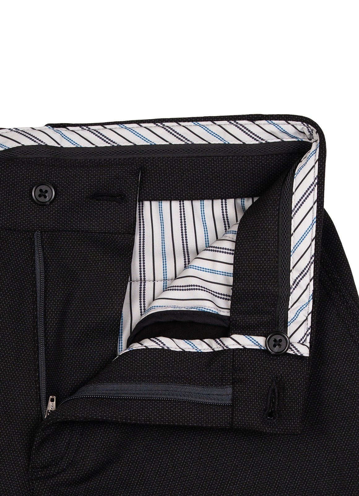 European Stretch Dress Pant — Subtle Stripe, Tailored Silhouette, All-Day Flexibility