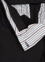 European Stretch Dress Pant — Subtle Stripe, Tailored Silhouette, All-Day Flexibility