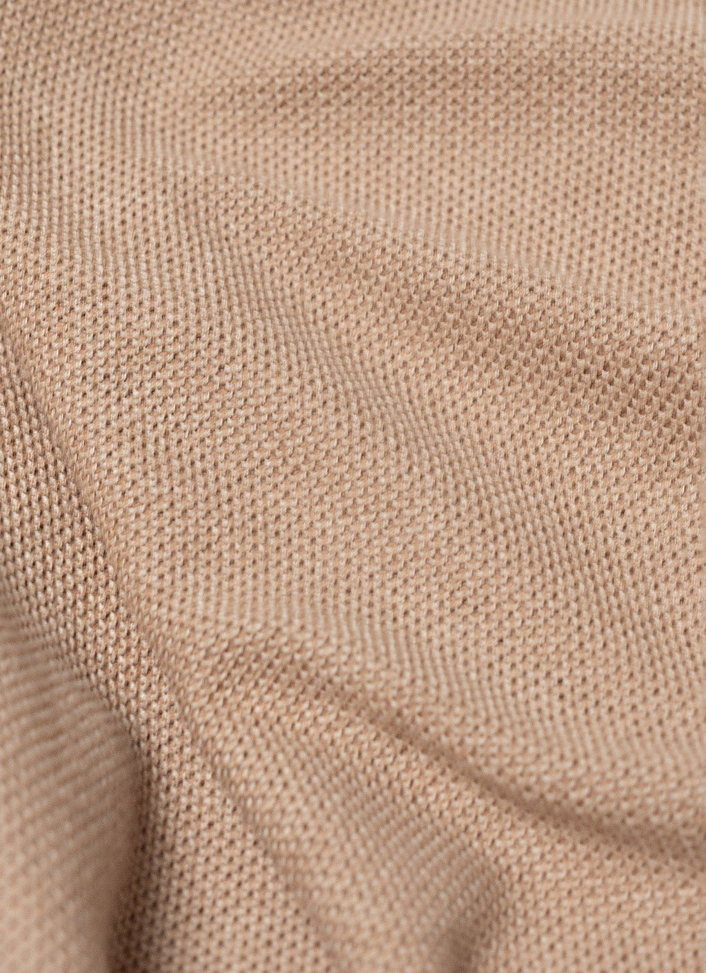 Split Neck Knit Polo — Two-Toned Sweater Knit, Collared Design, 100% Cotton