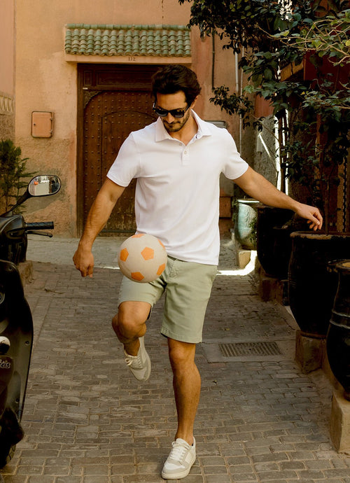 9" Inseam Cotton-Tencel Stretch Short — Garment Dyed, Zip Fly, Welt Back Pocket