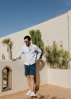 9" Inseam Cotton-Tencel Stretch Short — Garment Dyed, Zip Fly, Welt Back Pocket
