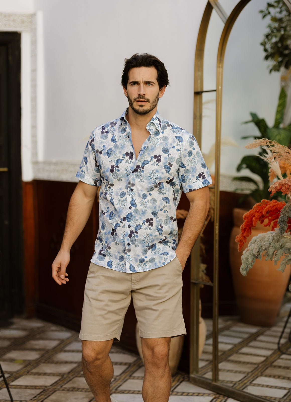9" Inseam Cotton-Tencel Stretch Short — Garment Dyed, Zip Fly, Welt Back Pocket