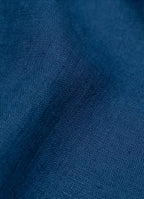 Washed Linen Overshirt — Spread Collar, Double Flap Chest Pockets, Relaxed Fit