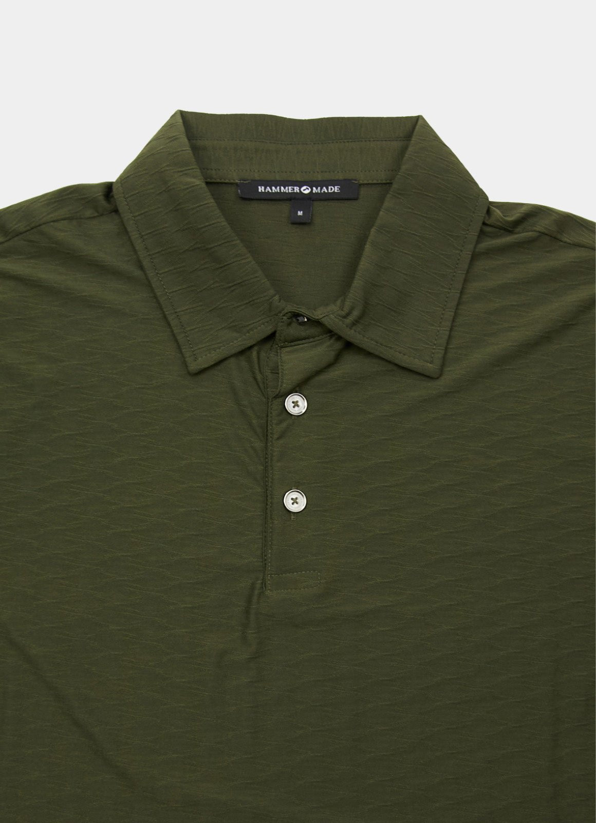 Short Sleeve Stretch Polo — Soft Textured Fabric, Metal-Rimmed Buttons, All-Day Comfort
