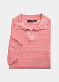 Split Neck Knit Polo — Premium Cotton-Modal Blend, Refined Neckline, Versatile Smart-Casual Style