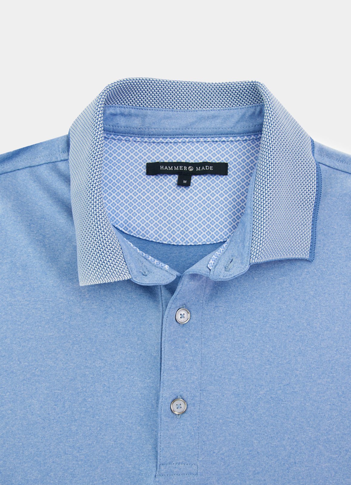 Short Sleeve Polyester Tech Knit Polo — Pique Knit Collar & Cuff, Tonal Yoke, Metal Buttons