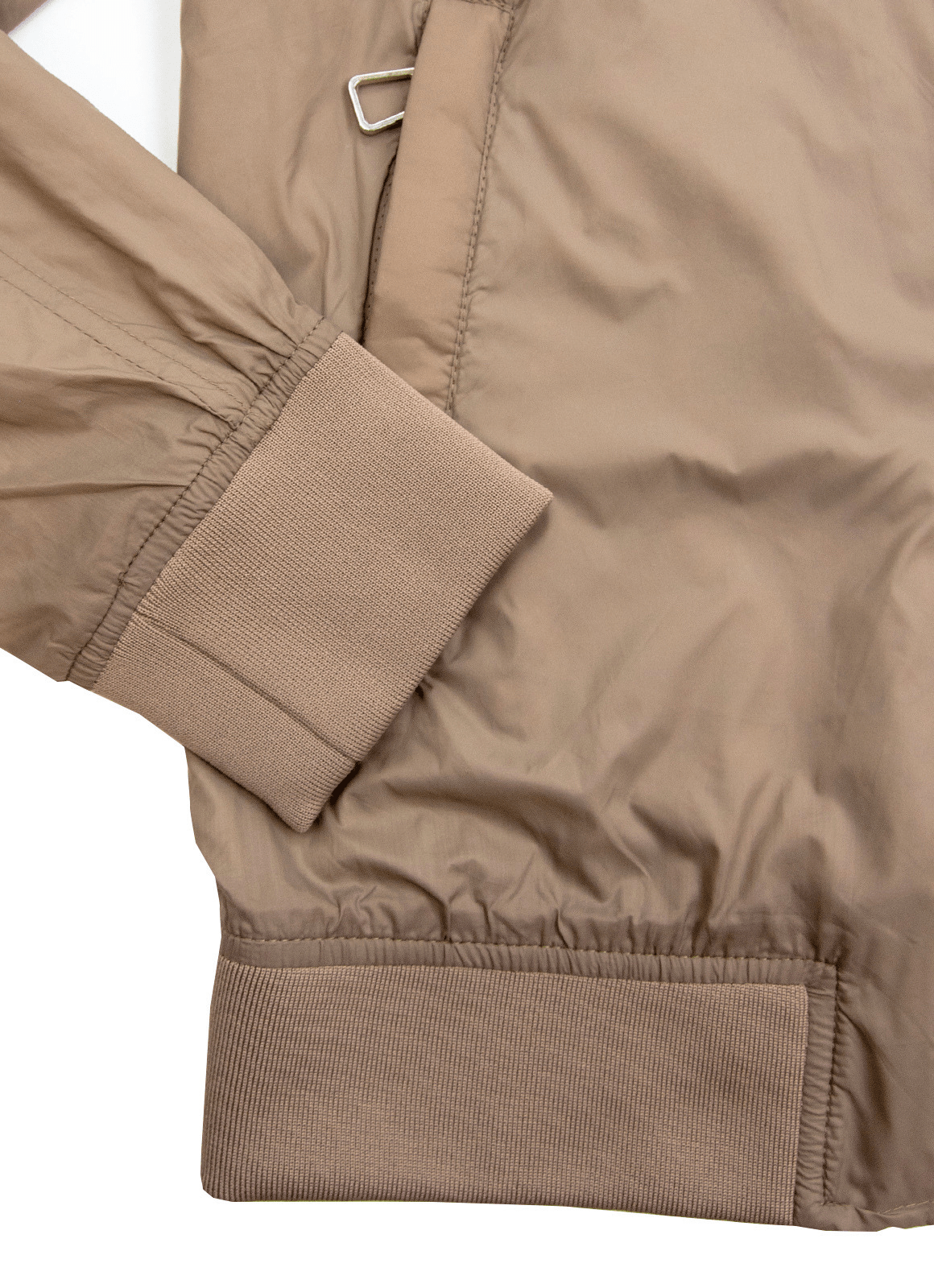 Nylon Bomber Jacket — Mosaic Inner Lining, Chunky Zip Pulls, Dual Side & Inner Zip Pockets