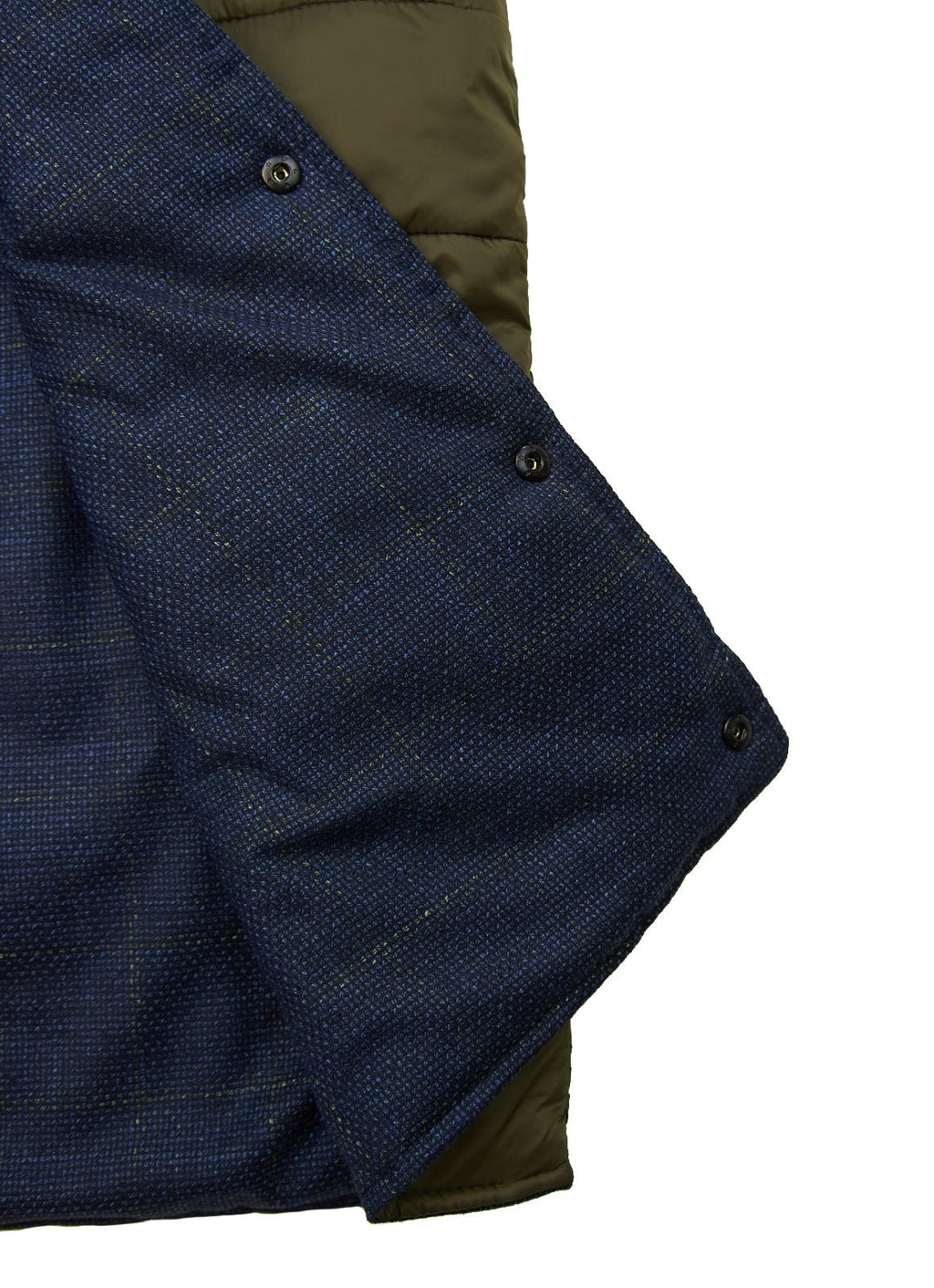 Reversible Vest — Black Exterior, Zippered Pockets, Interior Pockets, Metal Snap Buttons