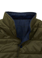 Reversible Vest — Black Exterior, Zippered Pockets, Interior Pockets, Metal Snap Buttons