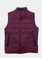 Reversible Vest — Black Exterior, Zippered Pockets, Interior Pockets, Metal Snap Buttons