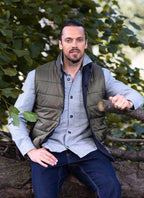 Reversible Vest — Black Exterior, Zippered Pockets, Interior Pockets, Metal Snap Buttons