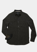 Lightweight European Fabric Overshirt — Metal Snap Buttons, Hidden Chest Zip Pocket, Fall Layer