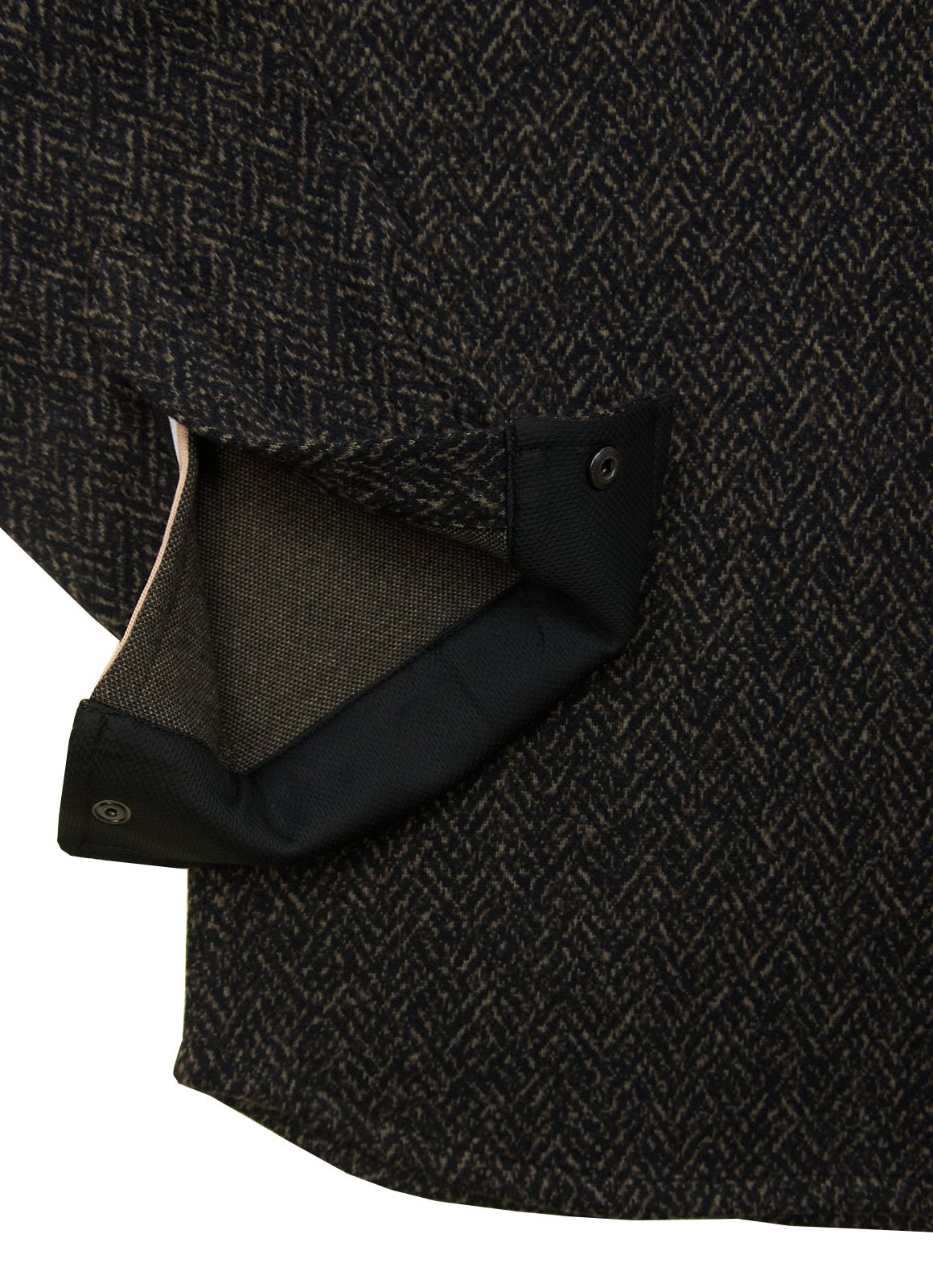 Lightweight European Fabric Overshirt — Metal Snap Buttons, Hidden Chest Zip Pocket, Fall Layer