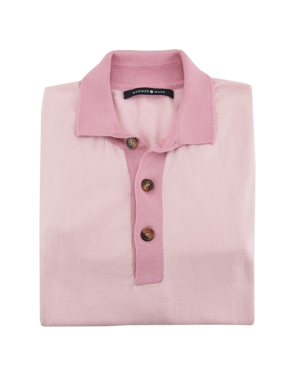 Short Sleeve 100% Cotton Knit Polo — 2-Button Placket, Sustainable & Comfortable