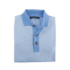 Short Sleeve 100% Cotton Knit Polo — 2-Button Placket, Sustainable & Comfortable