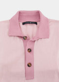 Short Sleeve 100% Cotton Knit Polo — 2-Button Placket, Sustainable & Comfortable