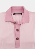 Short Sleeve 100% Cotton Knit Polo — 2-Button Placket, Sustainable & Comfortable