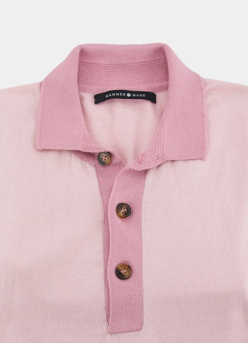 Short Sleeve 100% Cotton Knit Polo — 2-Button Placket, Sustainable & Comfortable