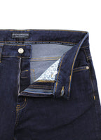 Tapered Stretch Denim Jeans Dark Wash — Slim Fit, Updated Waistband, Multiple Inseam Options