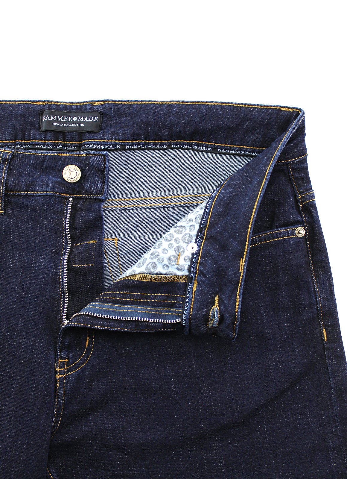 Tapered Stretch Denim Jeans Dark Wash — Slim Fit, Updated Waistband, Multiple Inseam Options