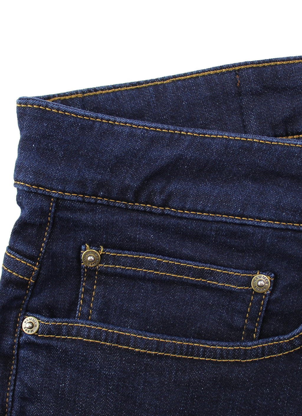 Tapered Stretch Denim Jeans Dark Wash — Slim Fit, Updated Waistband, Multiple Inseam Options