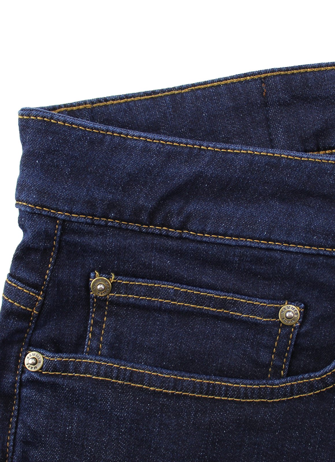 Tapered Stretch Denim Jeans Dark Wash — Slim Fit, Updated Waistband, Multiple Inseam Options