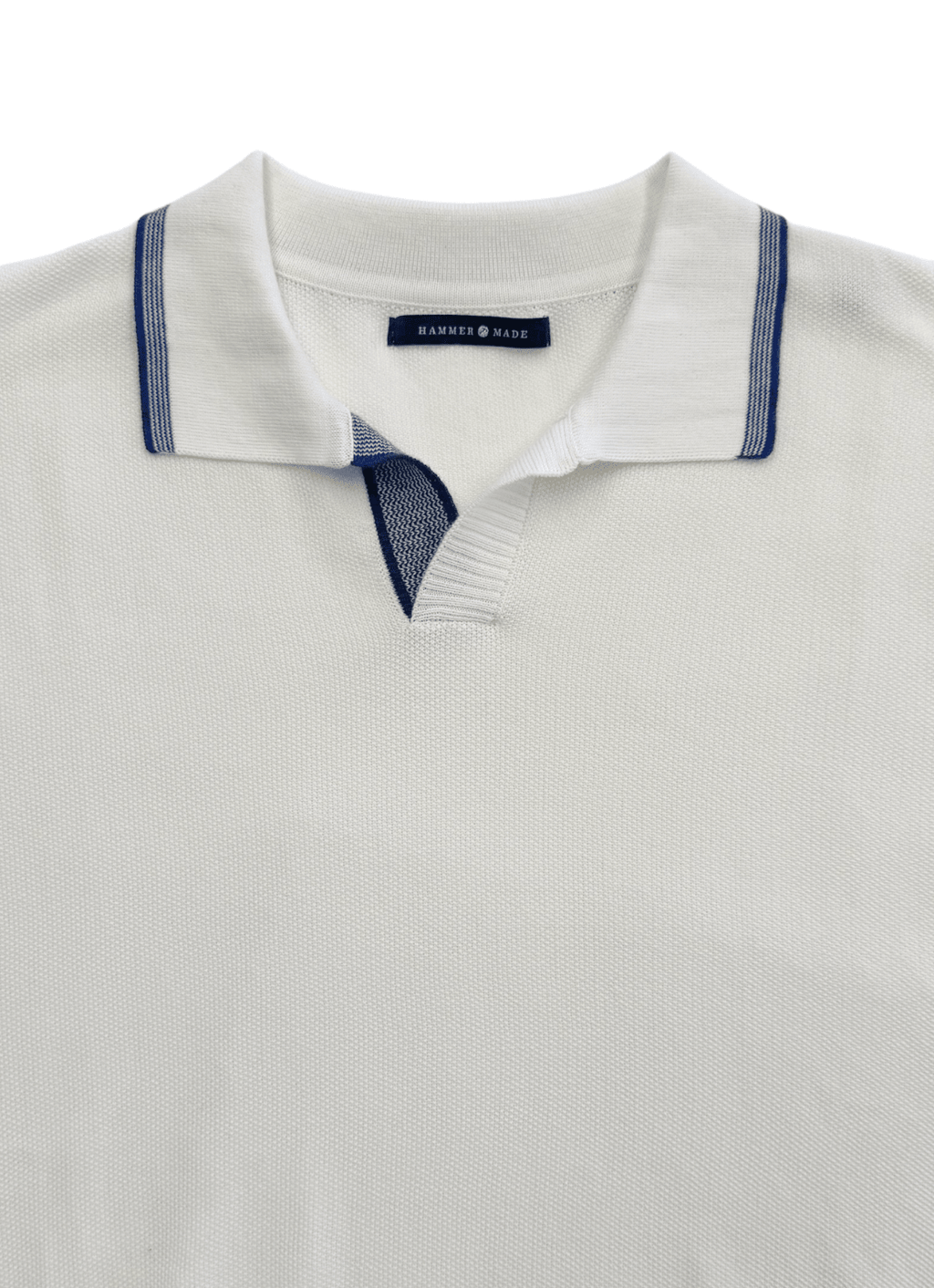 Split Neck Knit Polo — 100% Cotton, Refined Neckline, Versatile Smart-Casual Style