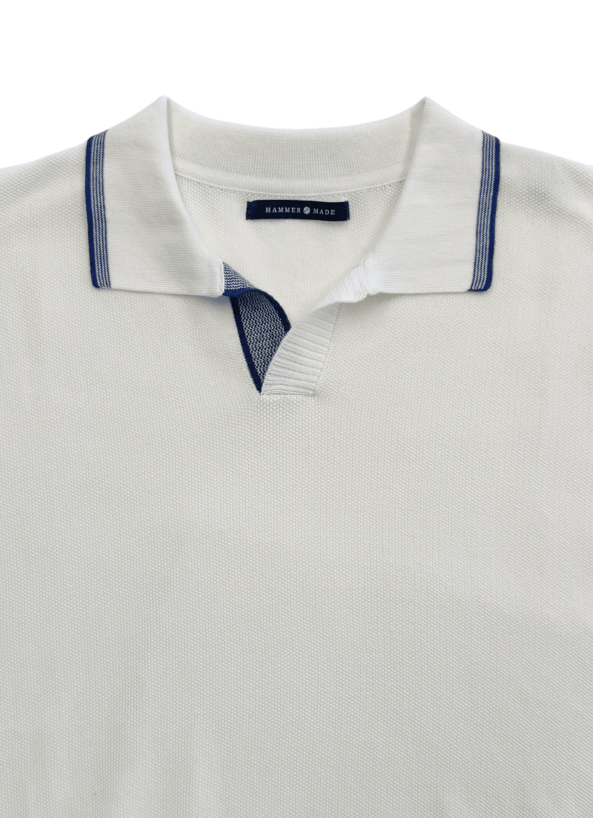 Split Neck Knit Polo — 100% Cotton, Refined Neckline, Versatile Smart-Casual Style