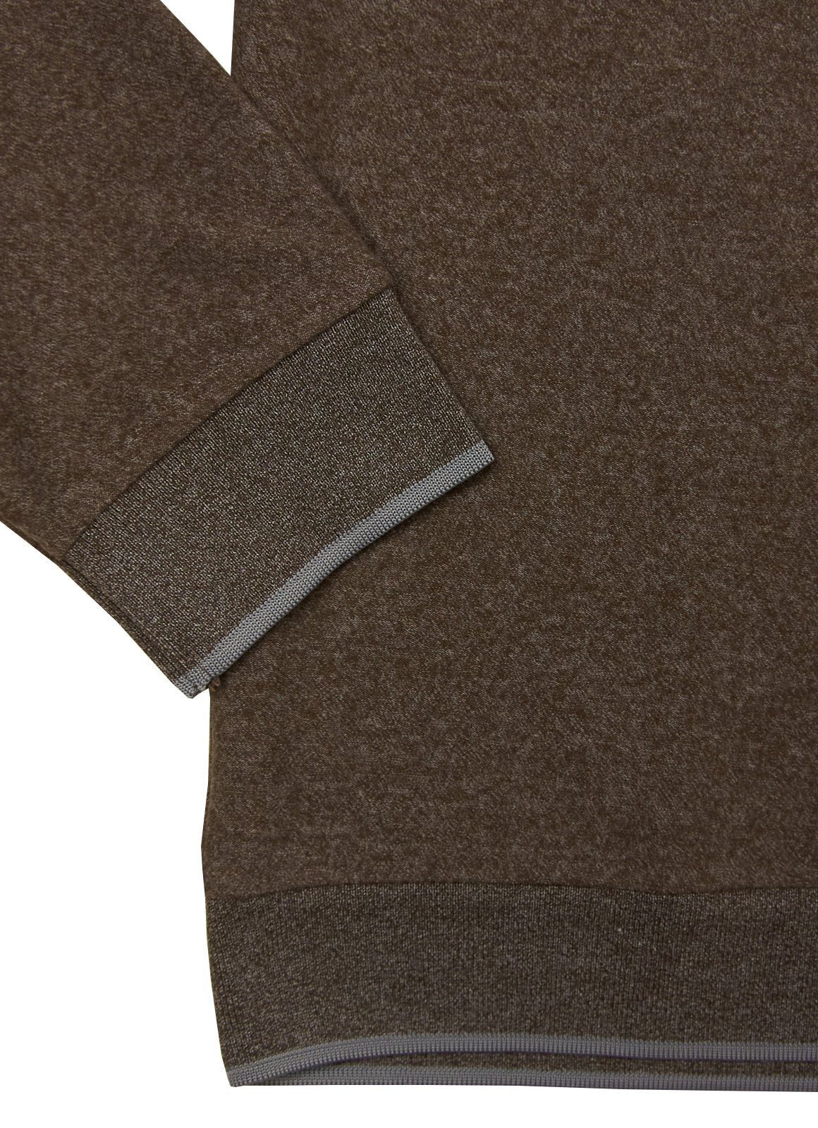Cotton-Modal Pullover — 3-Button Collar, Chest Pocket, Elastic Waistband & Cuffs