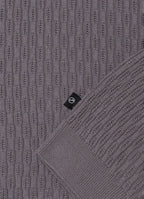 Short Sleeve Caterpillar Rib Knit Polo — 3-Button Collar, Cotton-Modal Blend, Soft Touch
