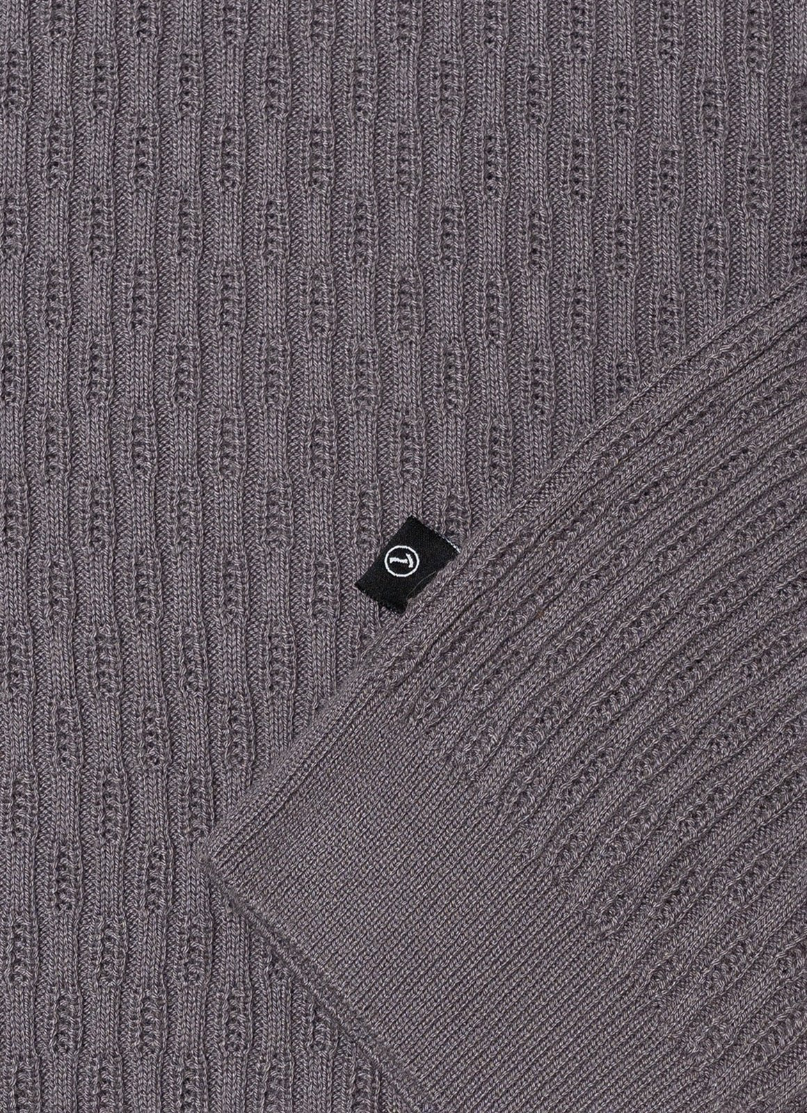 Short Sleeve Caterpillar Rib Knit Polo — 3-Button Collar, Cotton-Modal Blend, Soft Touch