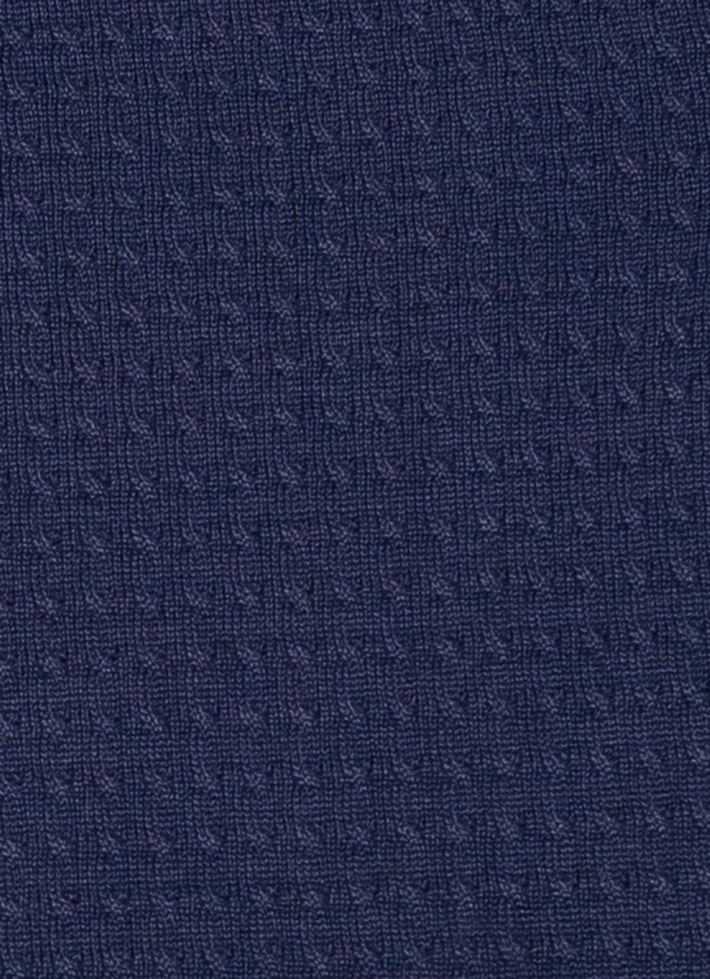 Short Sleeve Mini Cable Knit Polo — 3-Button Collar, Cotton-Modal Blend, Soft Touch